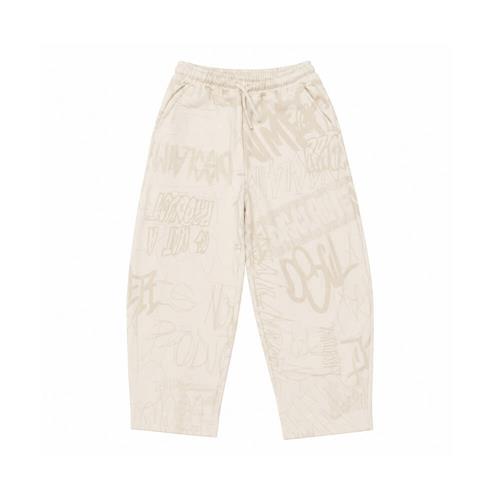 Pantalone Disclaimer Ragazzo Panna All Over in Felpa 26IDK59141