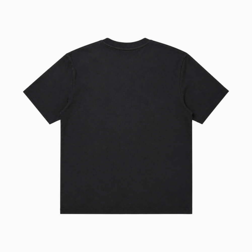 T-shirt Disclaimer Ragazzo Nera con Maxi Logo Graffiti 26IDK59183