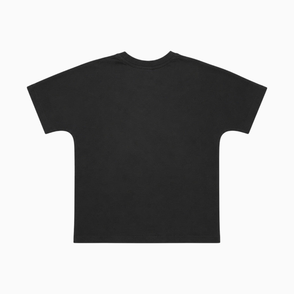 T-shirt Disclaimer Ragazzo Nera con Logo Graffiti 26IDK59213