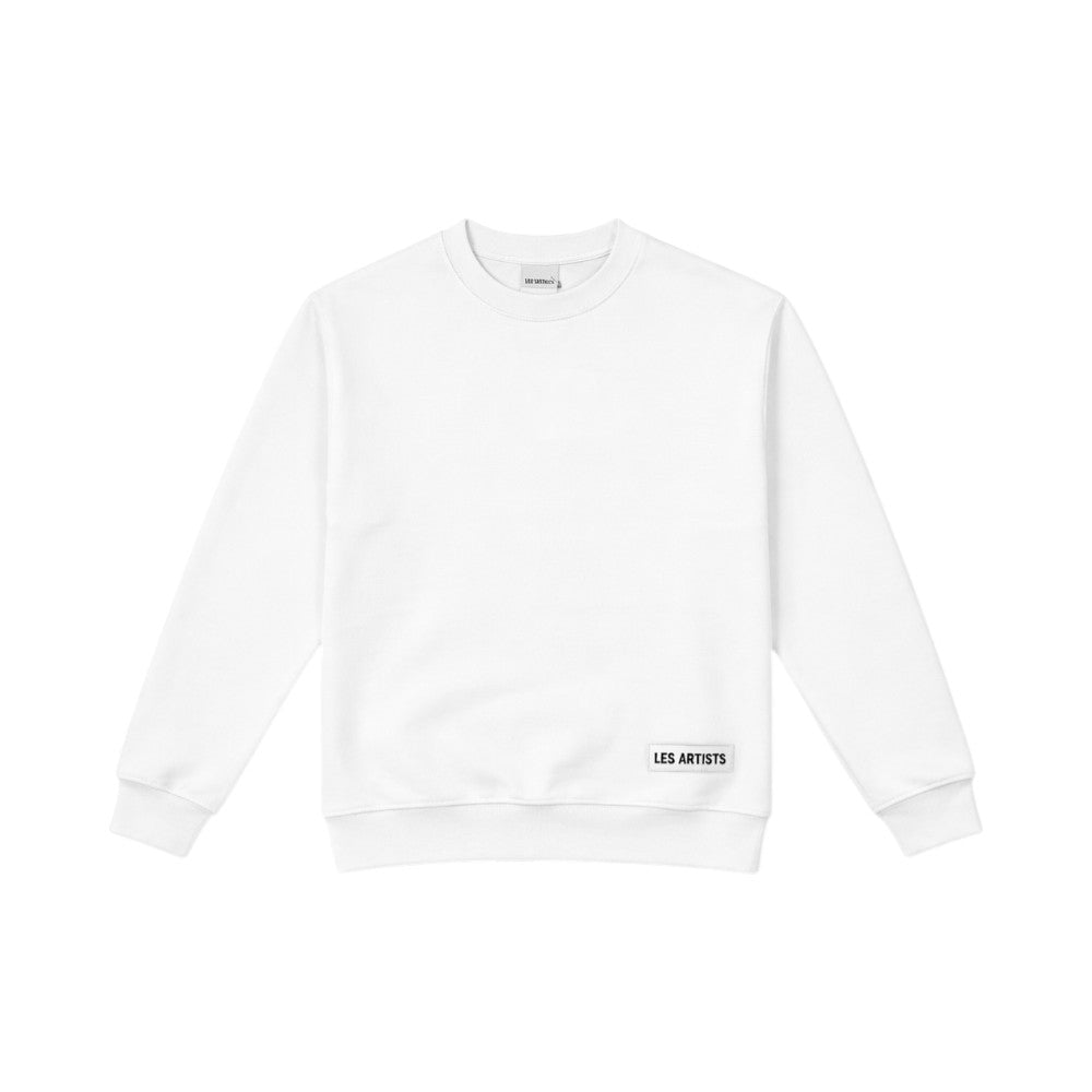 Felpa Les (Art)ists White Maxi Logo nero posteriore 26SSLKHD309