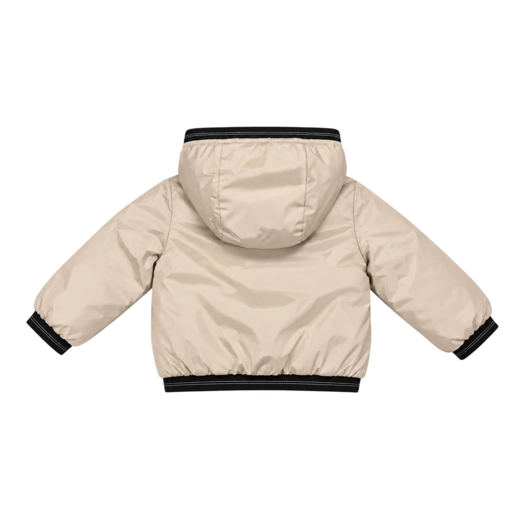Giubbino Blauer Bambino Beige con Cappuccio e Interno Marmotta 26WBBXC02299