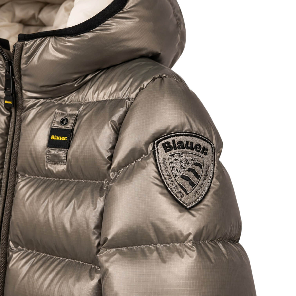 Giubbino Blauer Ansel Baby/Junior Grigio Asfalto con Cappuccio 26WBLKC02273-925EB