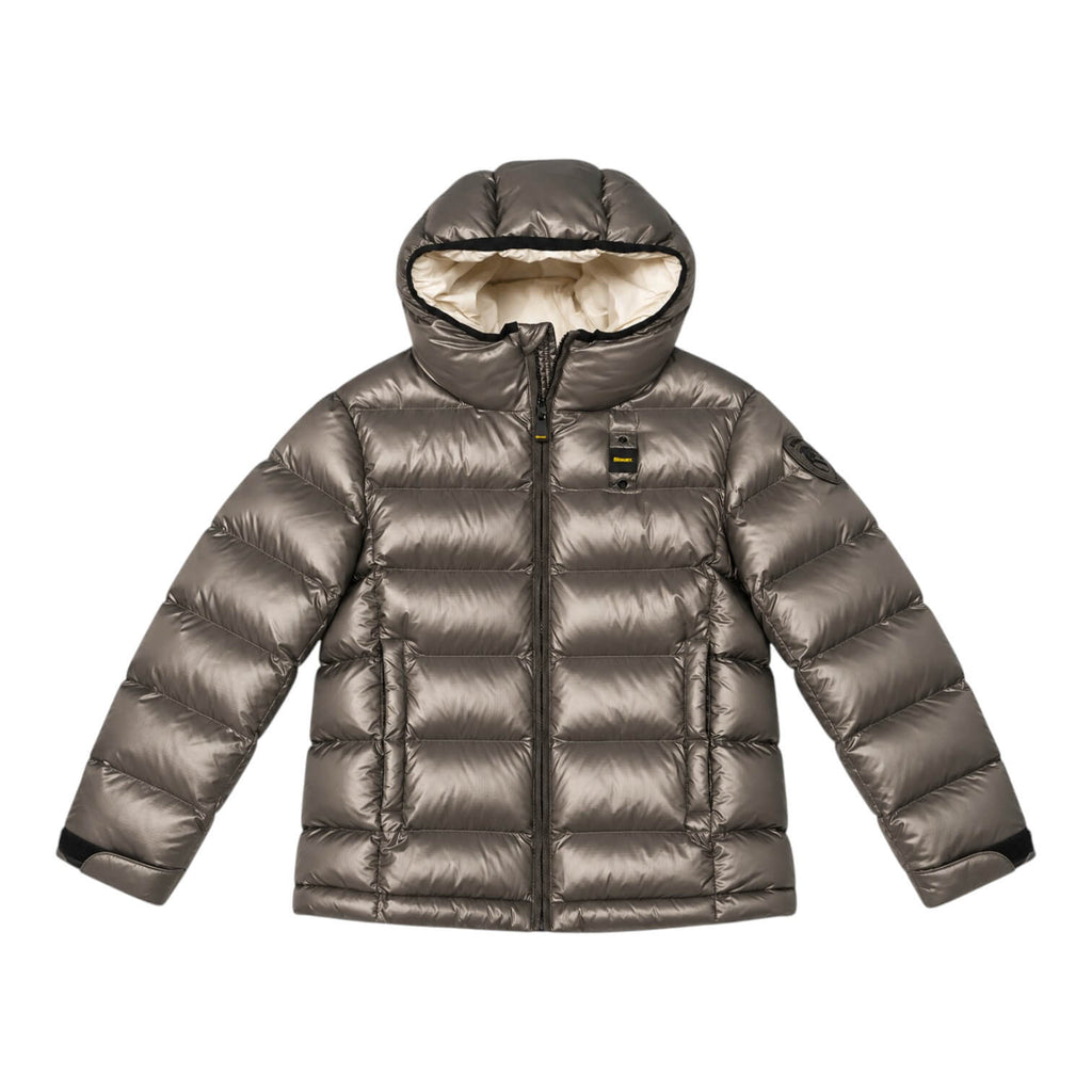 Giubbino Blauer Ansel Junior Grigio Asfalto con Cappuccio 26WBLKC02273-925EB