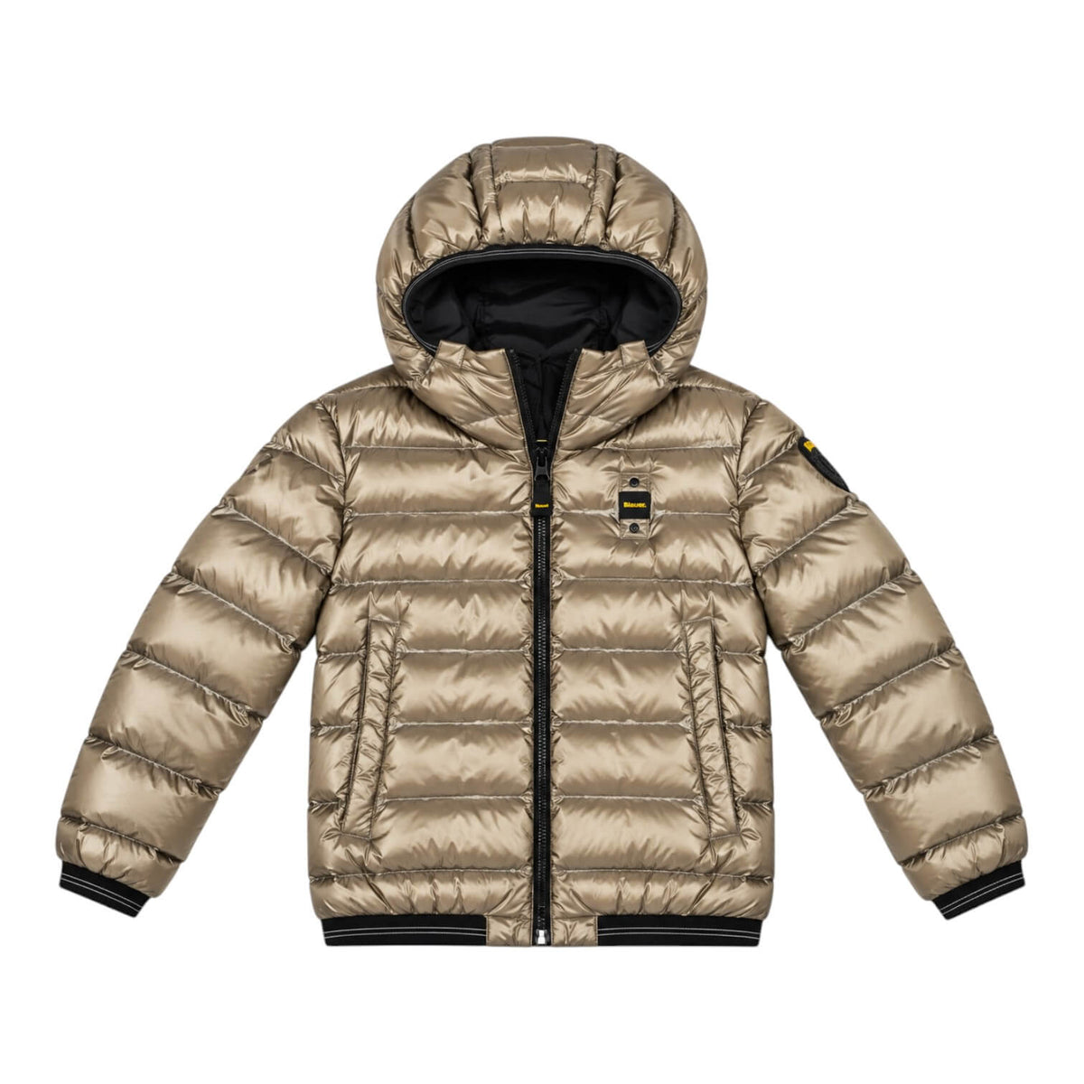 Giubbino Blauer Baby/Junior Reversibile Nero/Beige con Cappuccio 26WBLKC06278-999FA