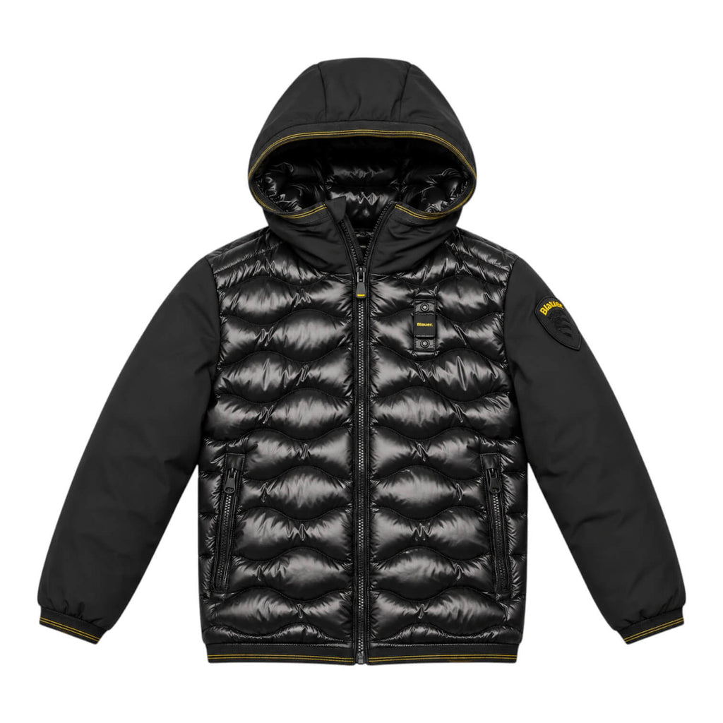 Giubbino Blauer Butland Junior Nero con Cappuccio 26WBLKC08260-999