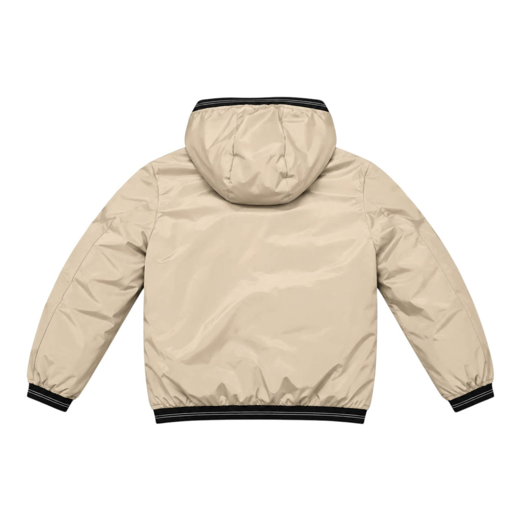 Giubbino Blauer Junior Beige con cappuccio e Interno in pelliccia Marmotta 26WBLKC11276-902