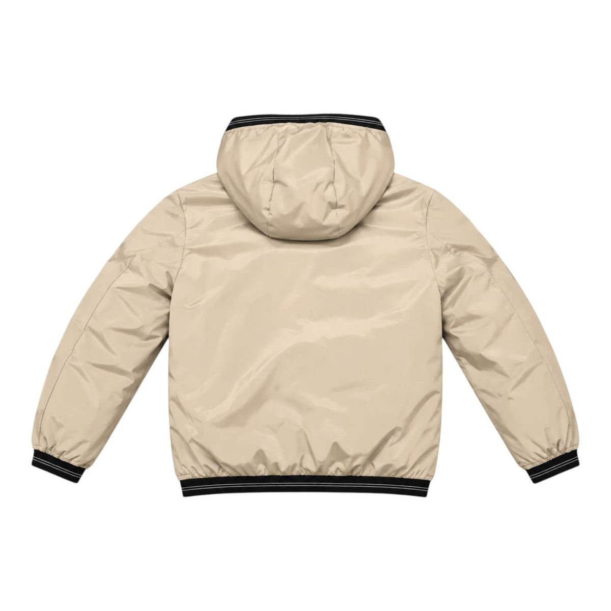 Giubbino Blauer Junior Beige con cappuccio e Interno in pelliccia Marmotta 26WBLKC11276-902