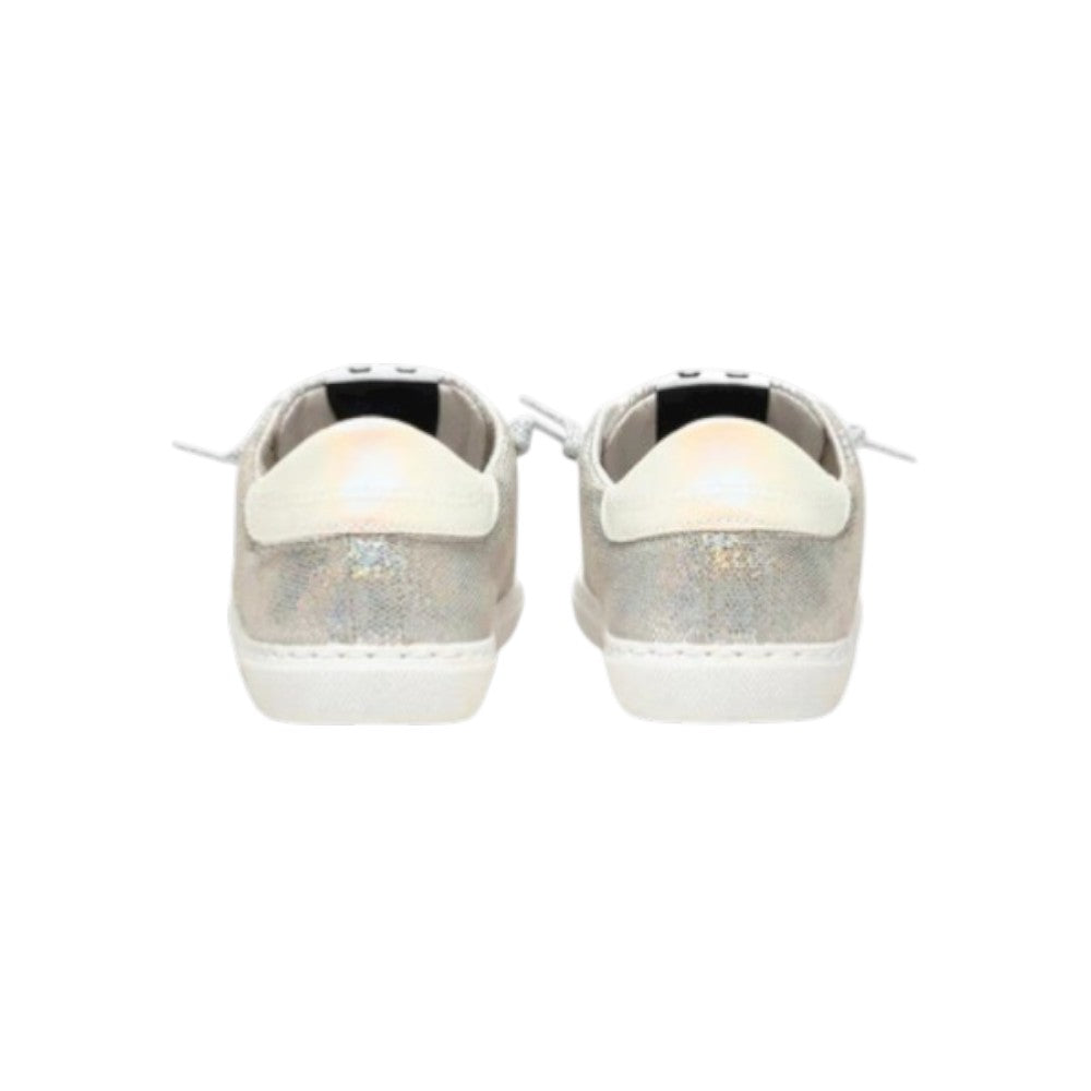 2Star Sneaker Bambina Argento 2SB2446C Laminato con Maxi Stella Laterale