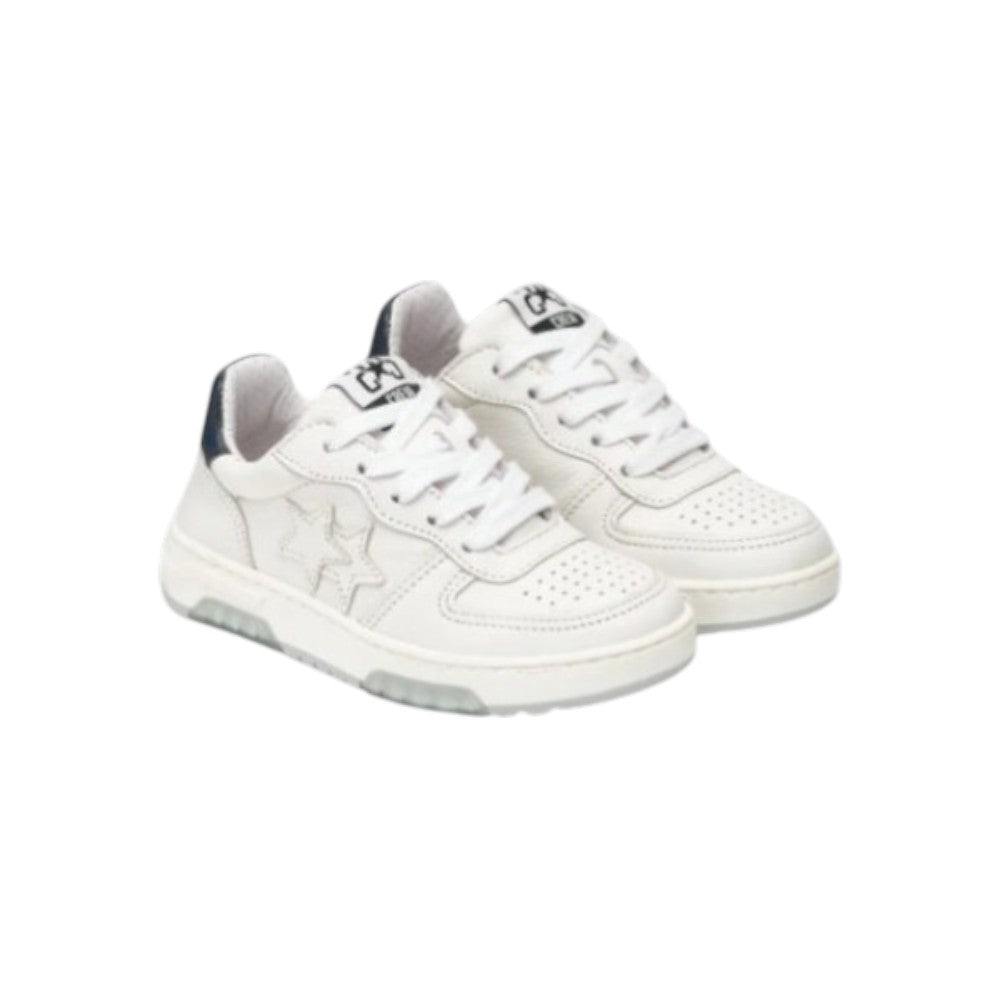 2Star Sneaker Bambino Bianca 2SB3052 Urban con Doppia Stella Tone on Tone