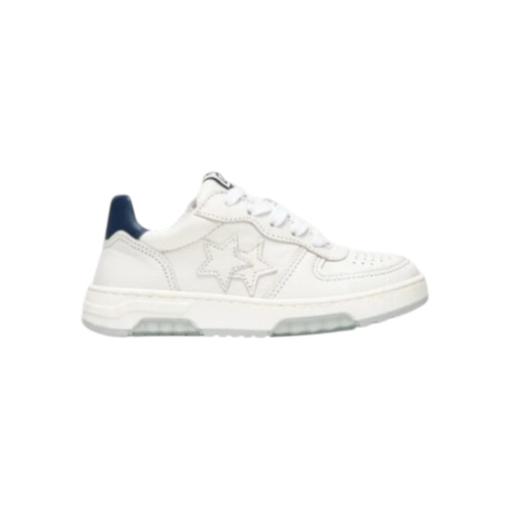 2Star Sneaker Bambino Bianca 2SB3052 Urban con Doppia Stella Tone on Tone