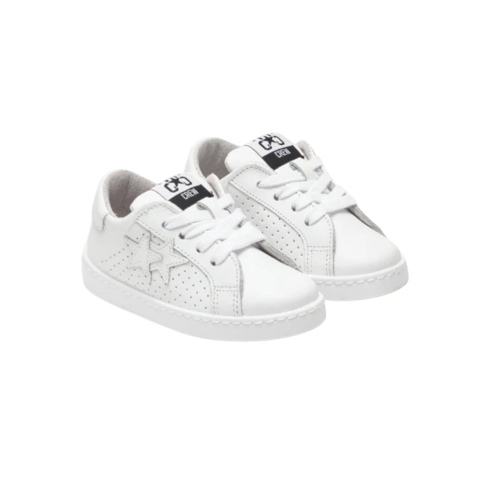2Star Sneaker Total White 2SB3200 Bambino con Doppia Stella Tone on Tone