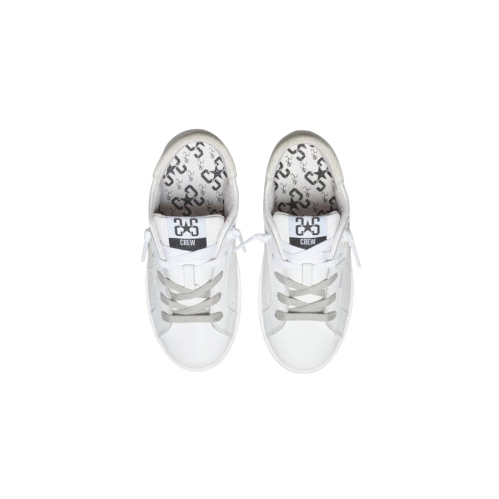 2Star Sneaker Bambino Bianca 2SB3220  con Stella ghiaccio e Lacci Bianchi