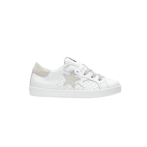 2Star Sneaker Bambino Bianca 2SB3220 con Stella Ghiaccio e Lacci Bianchi