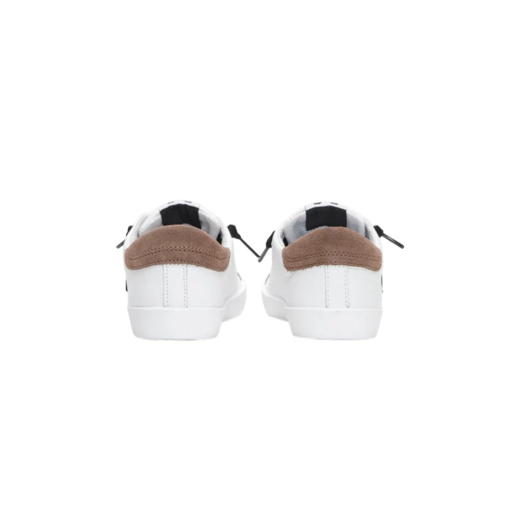 2Star Sneaker Bambina Bianca 2SB3328_C con Doppia Stella Nera e Tabacco