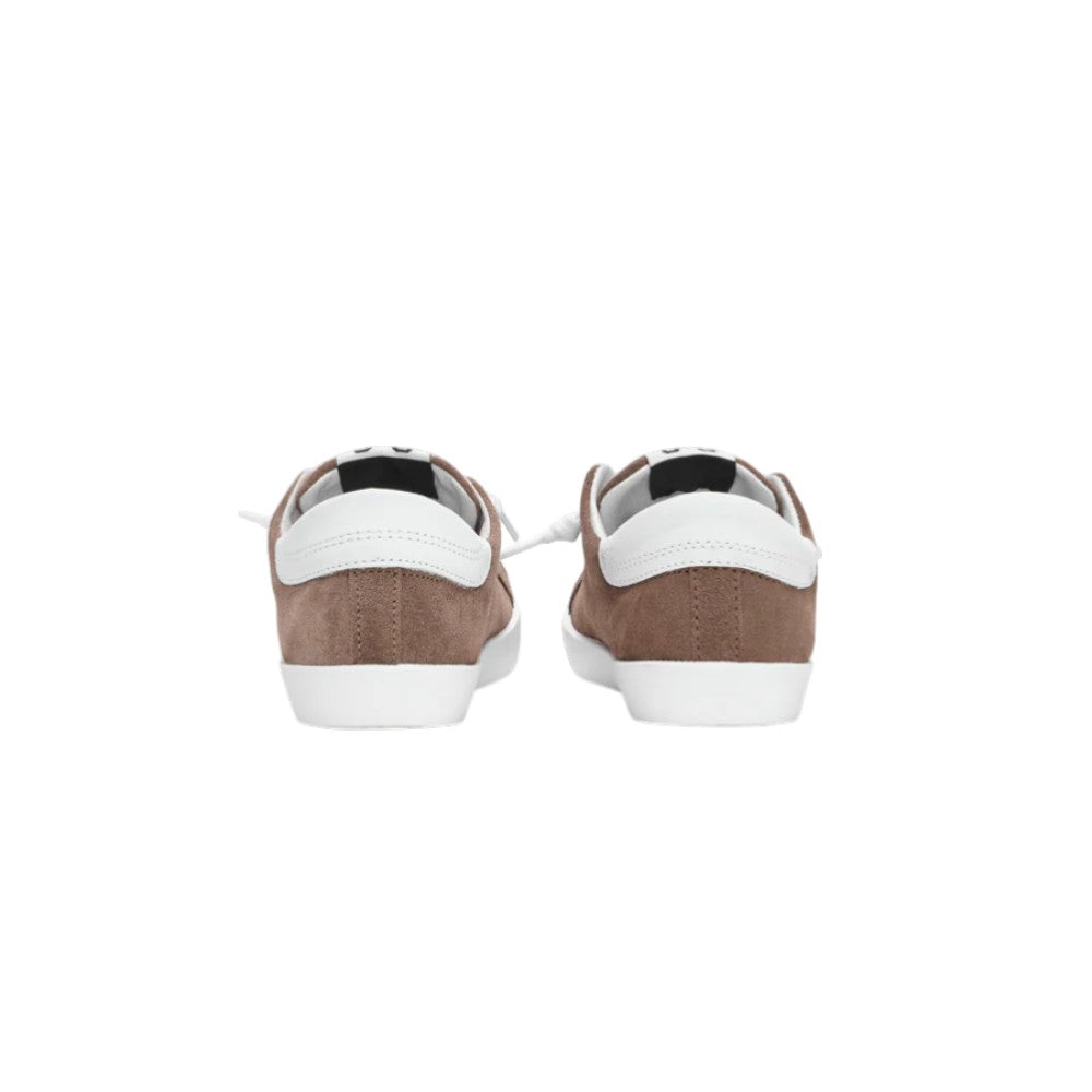 2Star Sneaker Bambino in Camoscio Tabacco con Doppia Stella Bianca