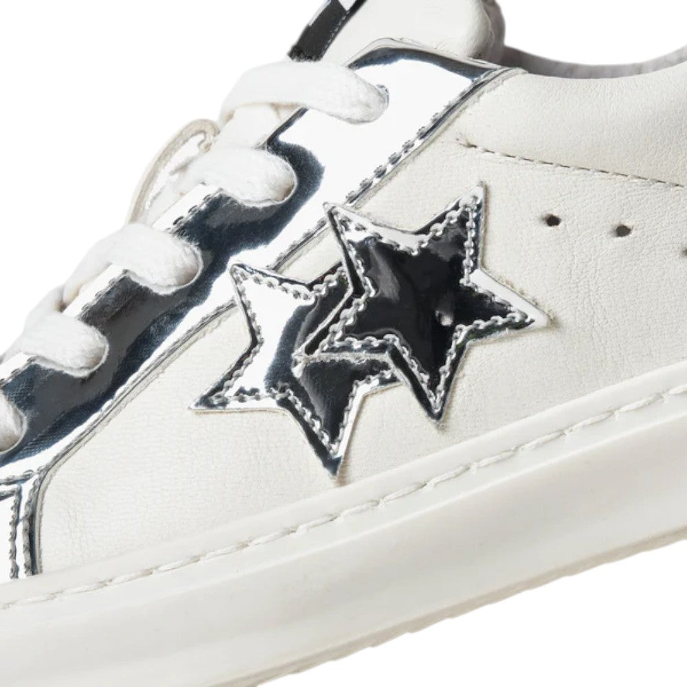 2Star Sneaker Bianca 2SB3411_D Bambina Specchiata Argento