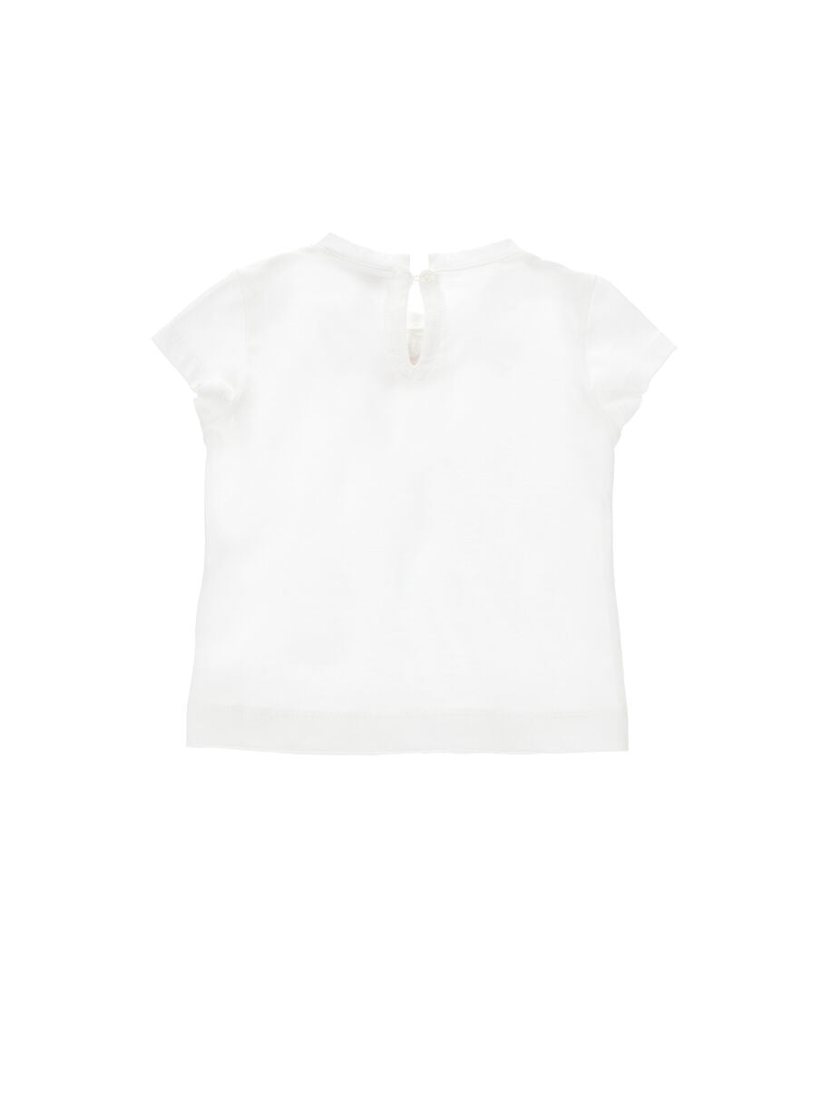 T-shirt Monnalisa Fiocco Frontale Bambina 31G6161