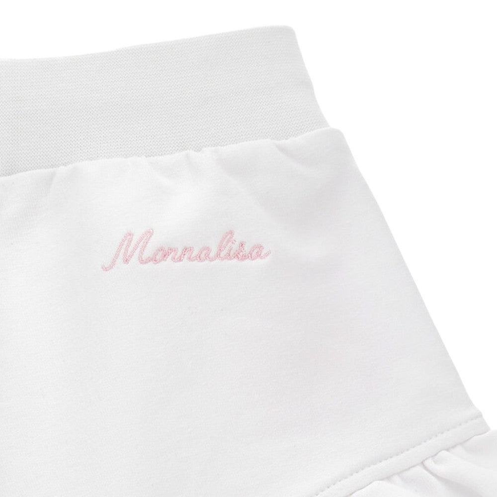 Short Monnalisa Righe e Fiori Bambina 39G4021