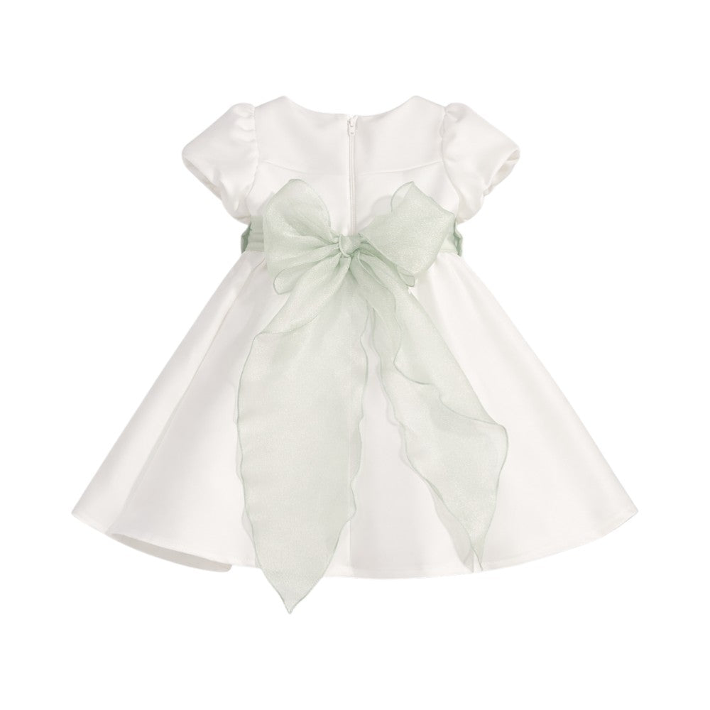 Vestito Monnalisa Cerimonia con Cintura Floreale 73G9031
