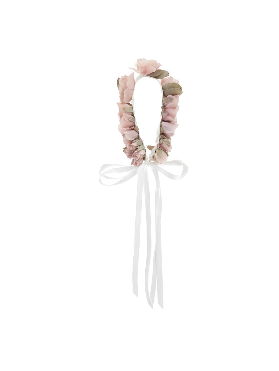 Cerchietto per capelli da bambina con Fiori Rosa MONNALISA – 79G0061