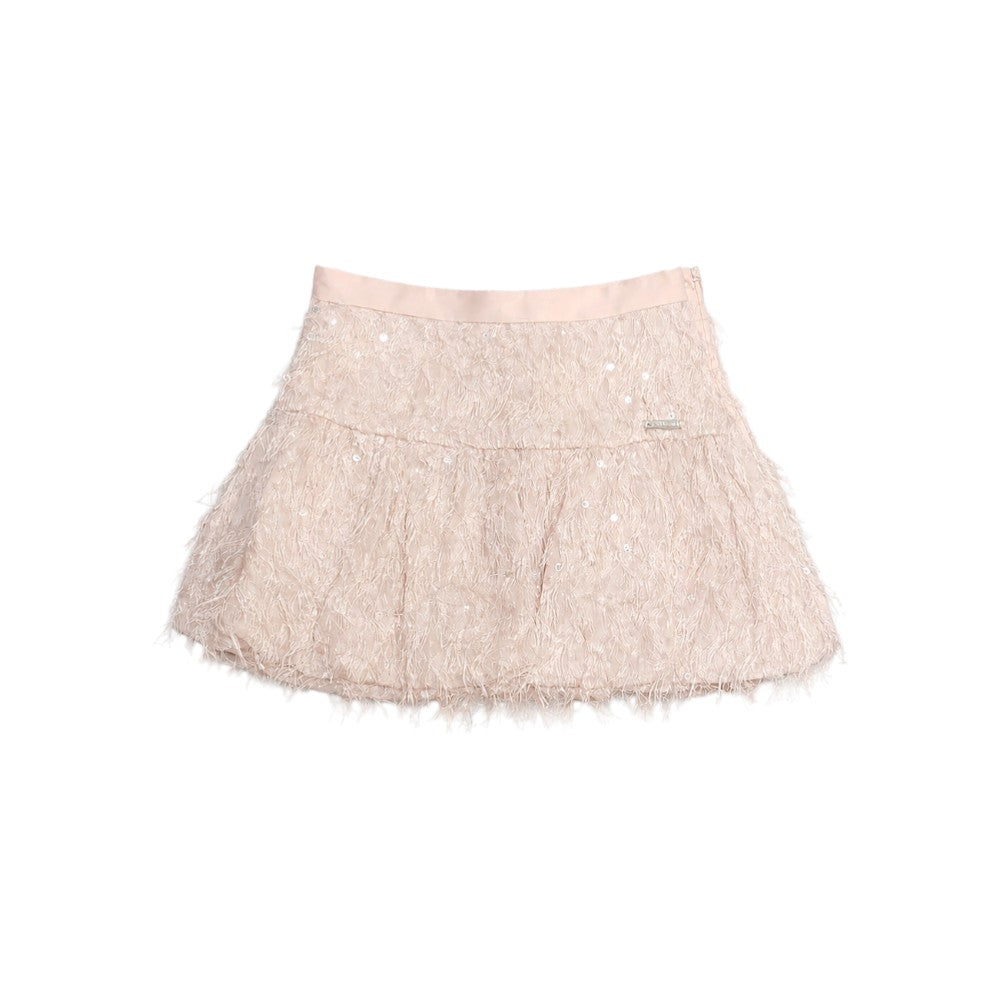 Gonna Monnalisa Rosa con Tessuto Lavorato 79G7001