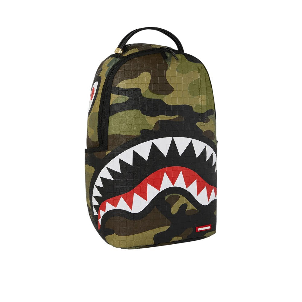 ZAINO WOODLAND CAMO CHECK BACKPACK - 910B7654NSZ