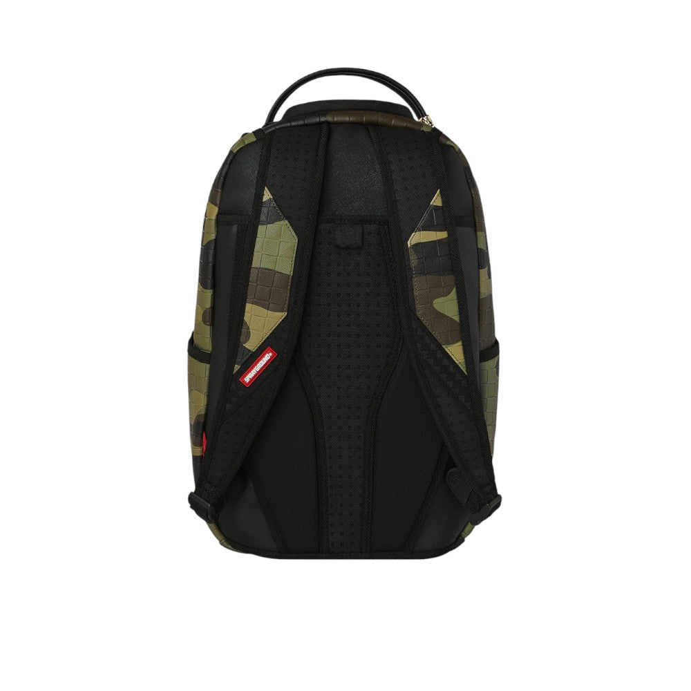 ZAINO WOODLAND CAMO CHECK BACKPACK - 910B7654NSZ