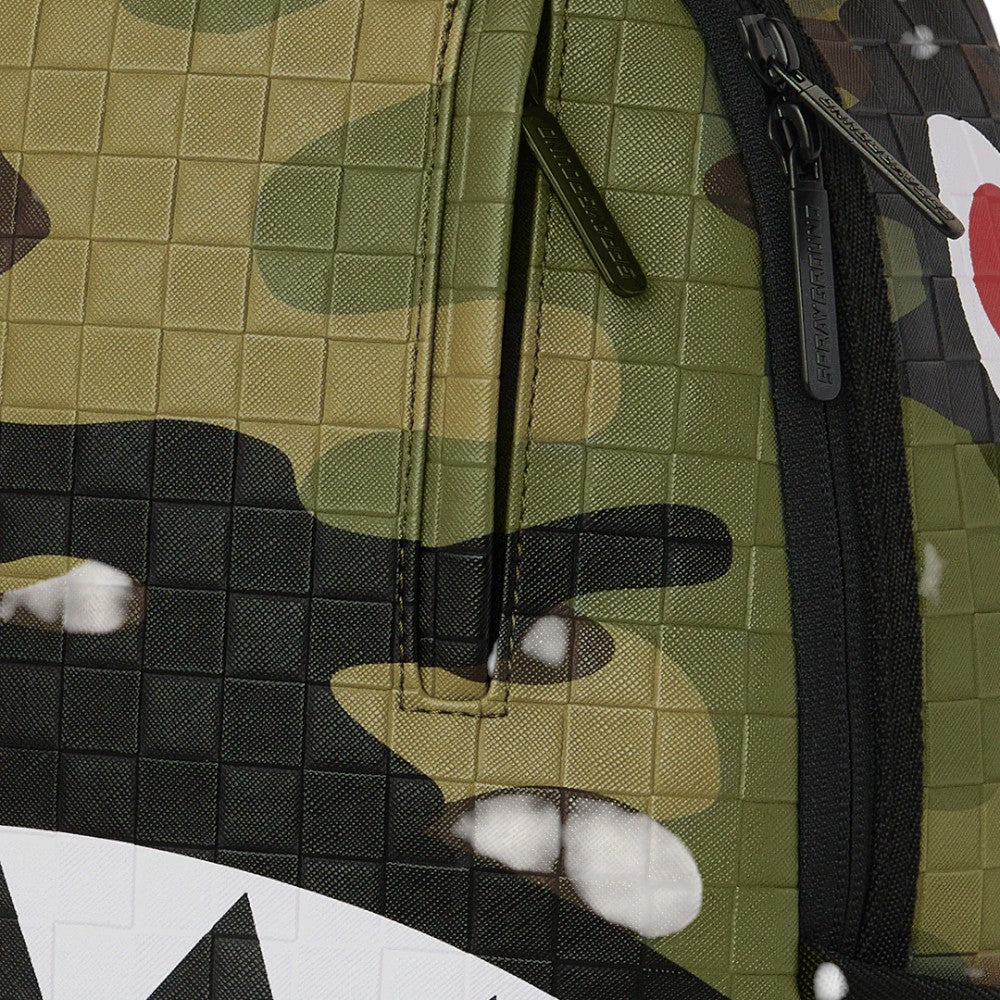 ZAINO WOODLAND CAMO CHECK BACKPACK - 910B7654NSZ