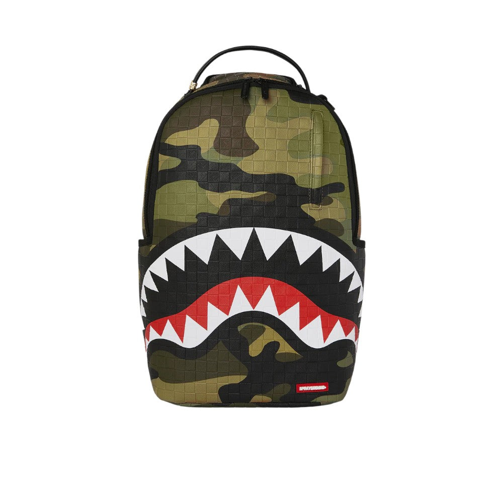 ZAINO WOODLAND CAMO CHECK BACKPACK - 910B7654NSZ