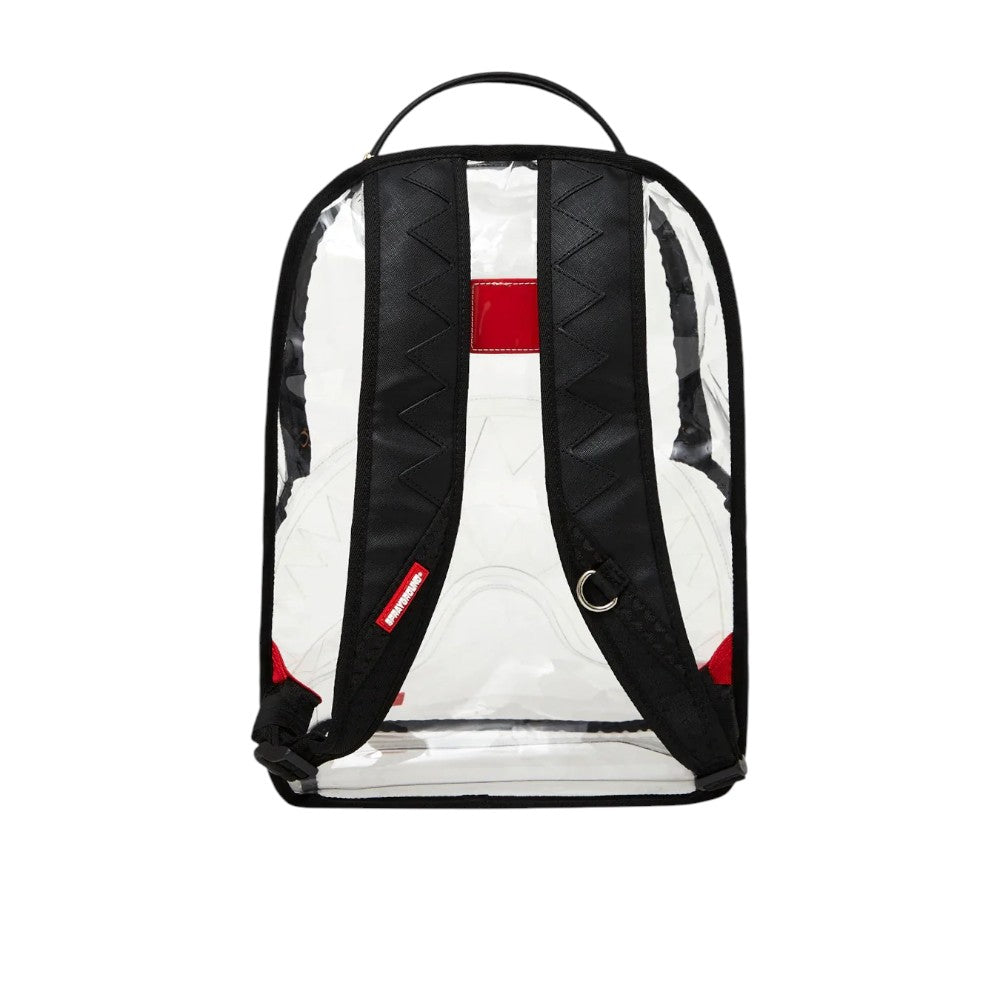 ZAINO SPRAYGROUND SHARK CENTRAL CLEAR DLX BACKPACK