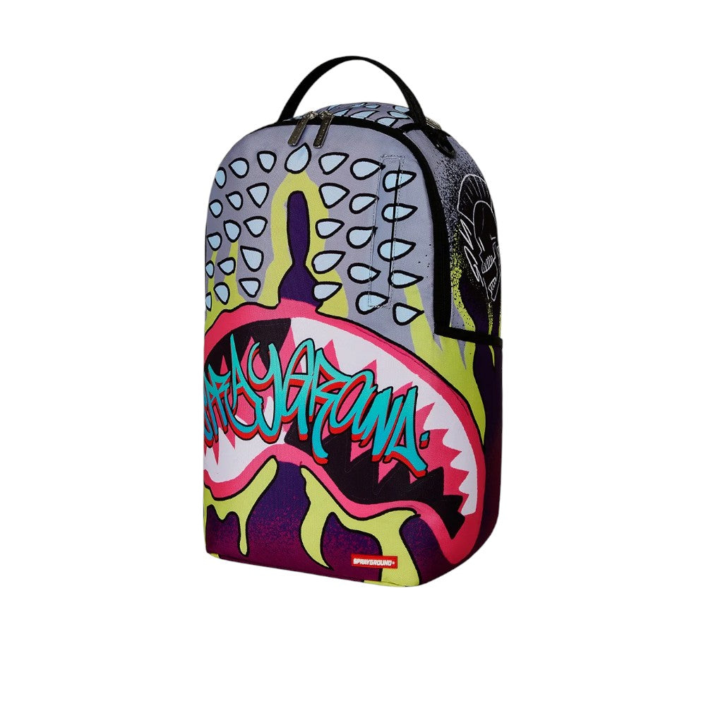 ZAINO SPRAYGROUND SILVER PUNK DLXR BACKPACK - 910B7770NSZ