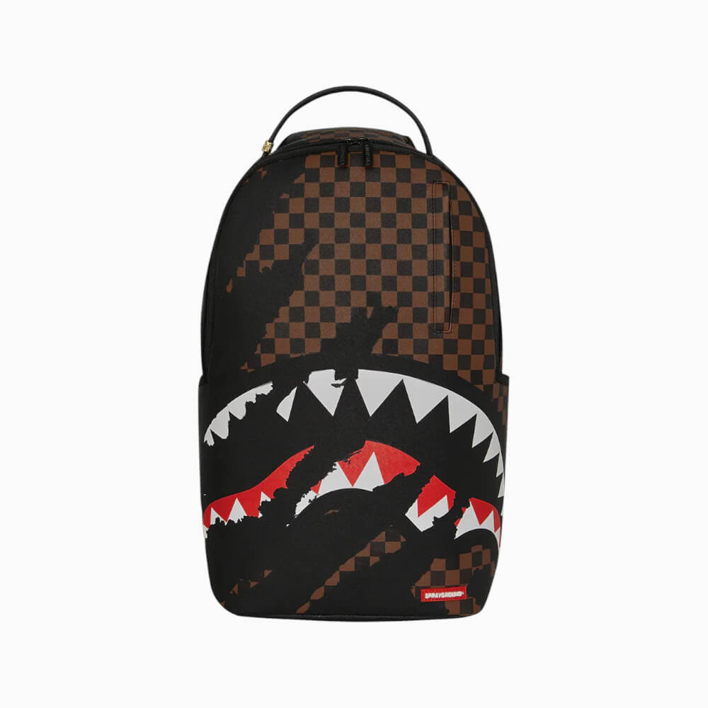 Sprayground Zaino Checkered Shark Nero e Marrone – 910B3156NSZ