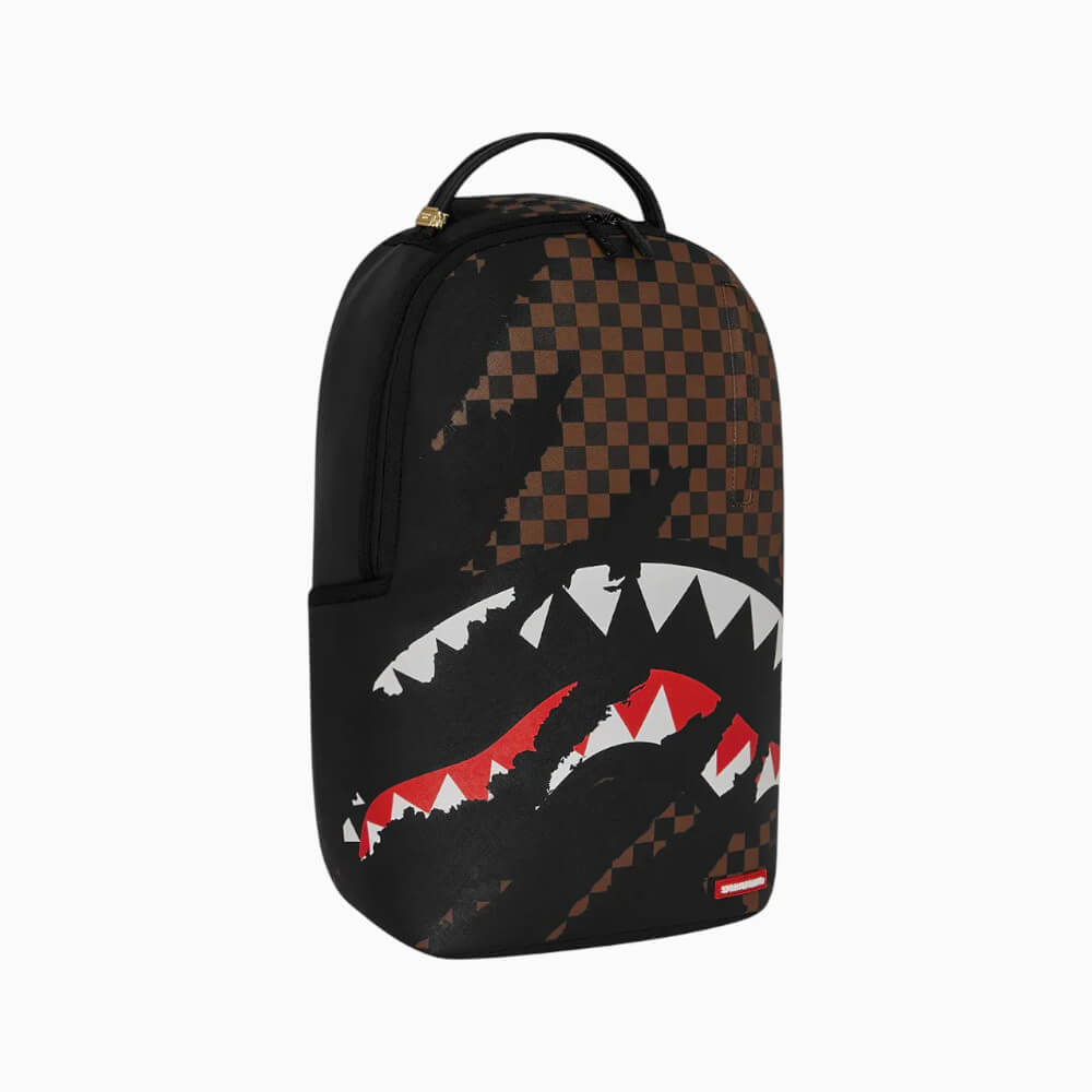 Sprayground Zaino Checkered Shark Nero e Marrone – 910B3156NSZ