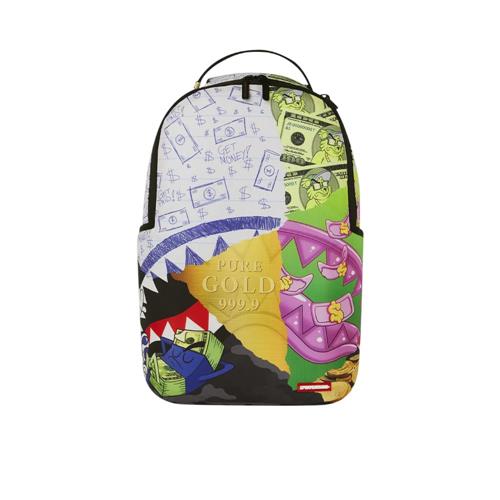 ZAINO SPRAYGROUND MEAN MONEY COLLAGE BACKPACK - 910B8308NSZ