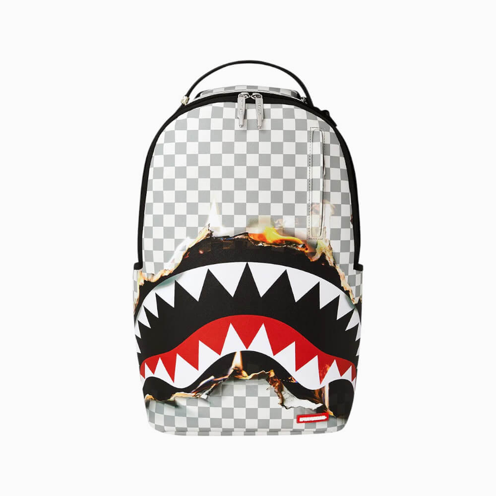 Sprayground Zaino Check Melt Shark Grigio – 910B8515NSZ