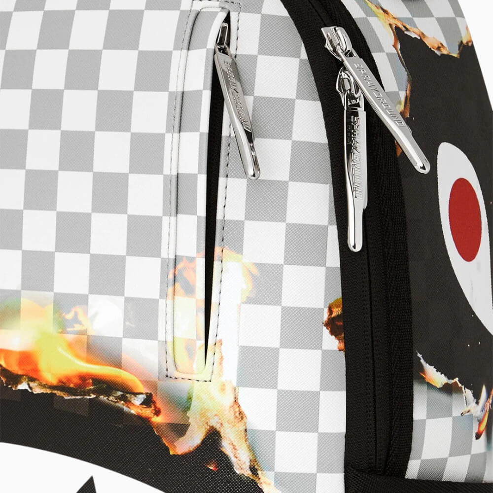 Sprayground Zaino Check Melt Shark Grigio – 910B8515NSZ