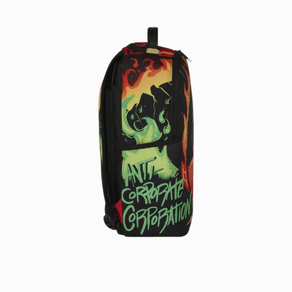 Sprayground Zaino Burning Bear con stampa fiamme – 910B8618NSZ1