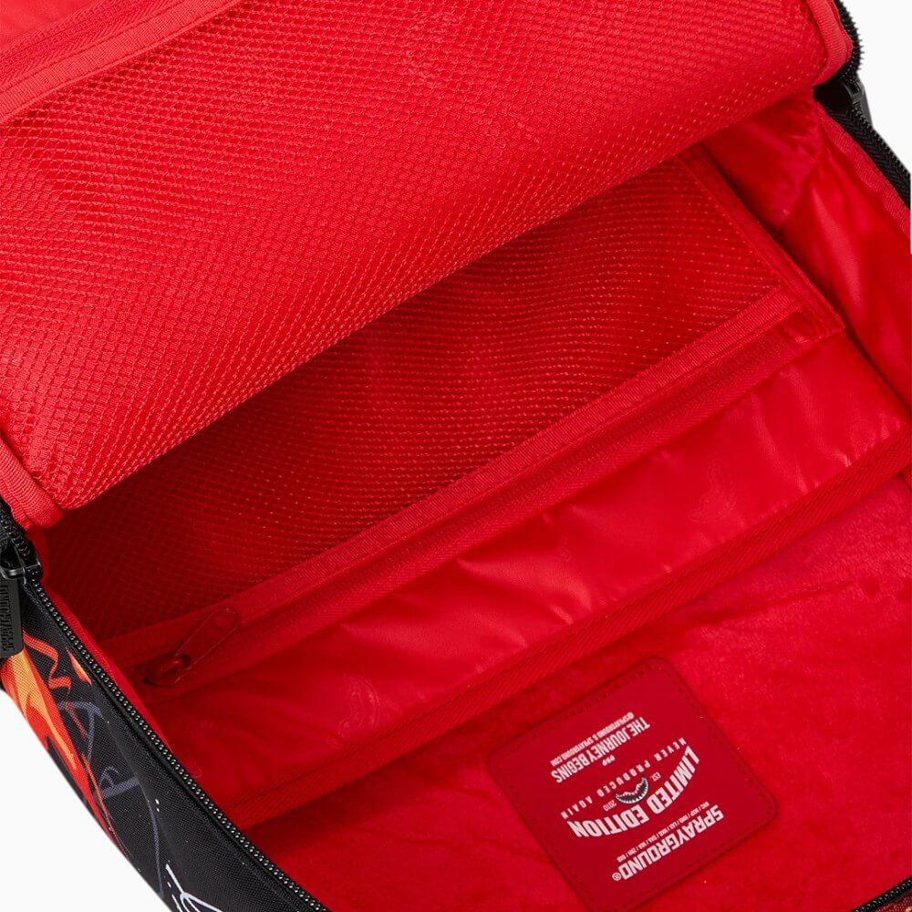 Sprayground Zaino Burning Bear con stampa fiamme – 910B8618NSZ1