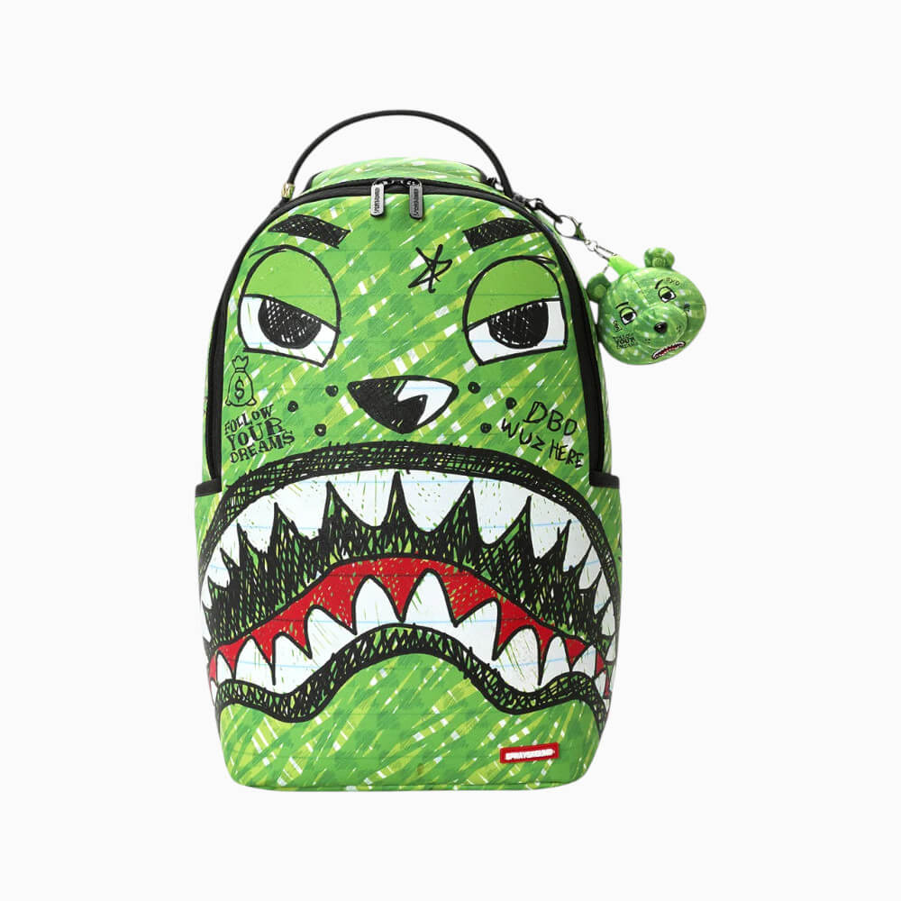 Sprayground Zaino Money Bear Doodle Verde – 910B8670NSZ