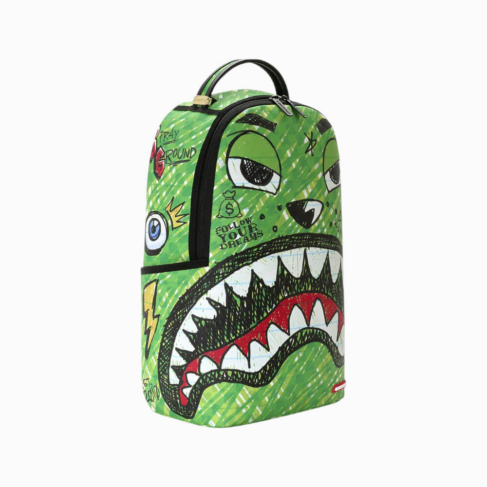 Sprayground Zaino Money Bear Doodle Verde – 910B8670NSZ