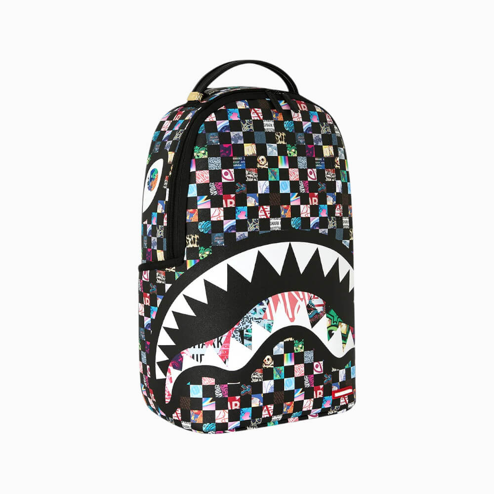 Sprayground Zaino Crazy Check Shark Multicolor – 910B8671NSZ