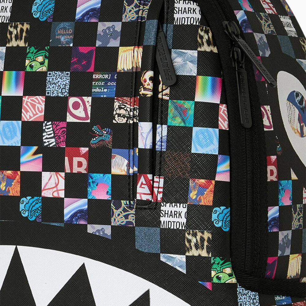 Sprayground Zaino Crazy Check Shark Multicolor – 910B8671NSZ