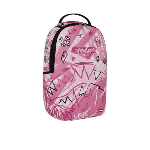 SPAYGROUND ZAINO 910B8672NSZ PINK SMOKE CHECK DLXSV BACKPACK