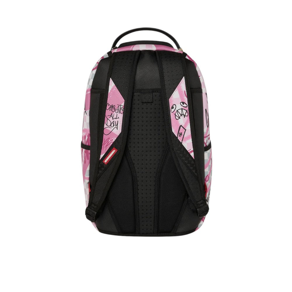 SPAYGROUND ZAINO 910B8672NSZ PINK SMOKE CHECK DLXSV BACKPACK
