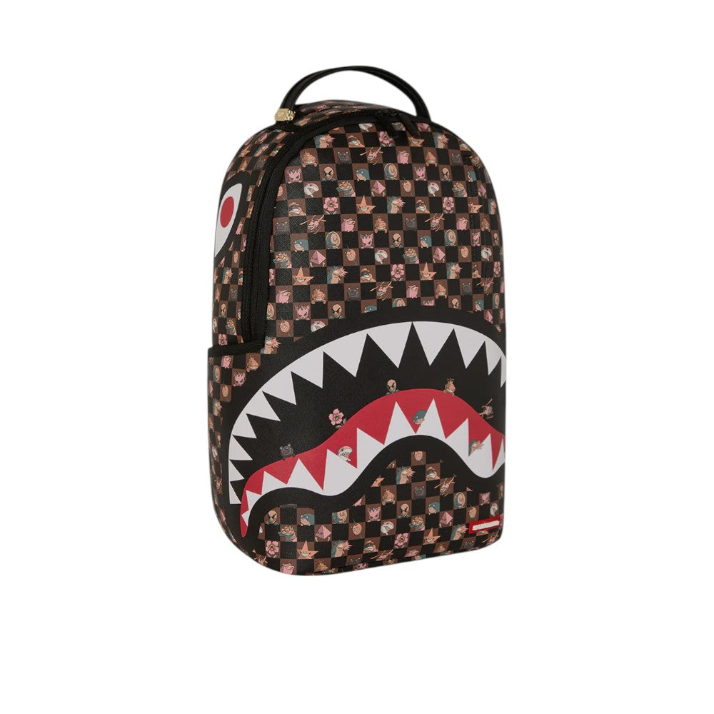 SPRAYGROUND ZAINO 910B8768NSZ PEEKING CHARACTERS REMIX DLXSV BACKPACK