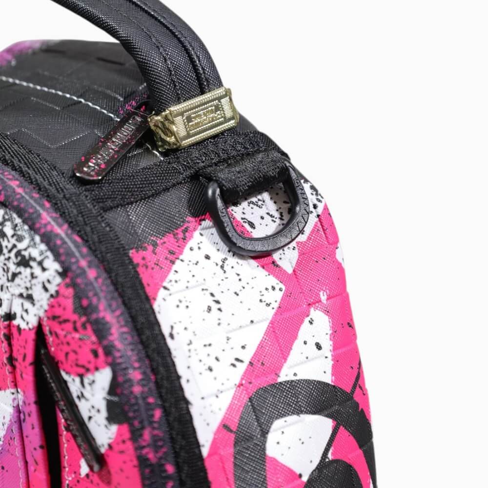 Sprayground Zaino Graffiti Anthem rosa con motivo Shark Mouth – 910B8809NSZ