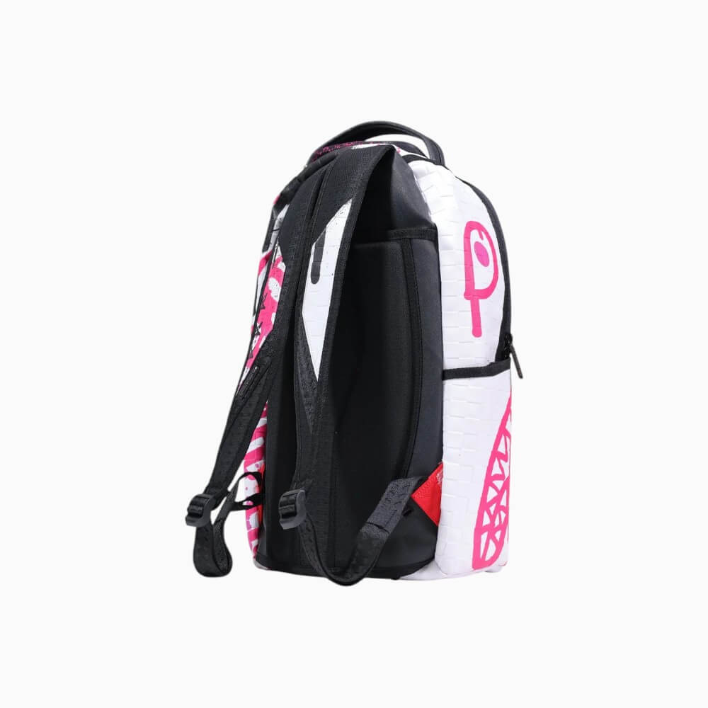 Sprayground Zaino Graffiti Anthem rosa con motivo Shark Mouth – 910B8809NSZ