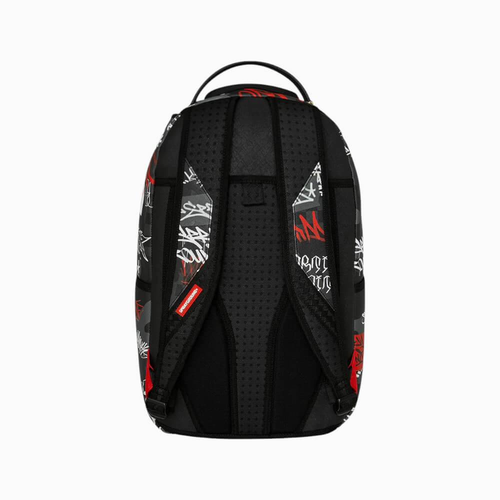 Sprayground Zaino Shark Squad Graffiti Nero e Rosso – 910B8874NSZ