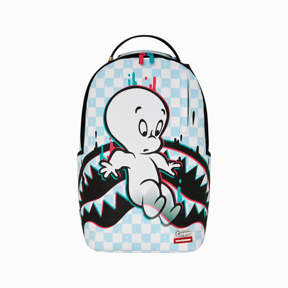 Sprayground Zaino Casper Shark Check White-Grey – 910B9159NSZ