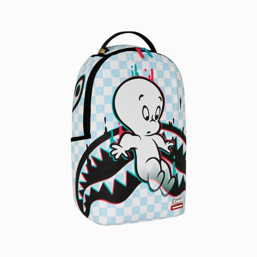 Sprayground Zaino Casper Shark Check White-Grey – 910B9159NSZ